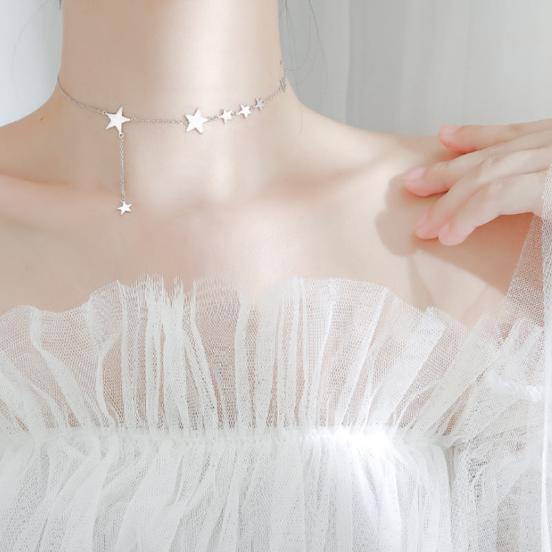 Star clavicle necklace