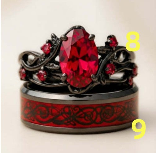 Rhinestone Ornament Rings