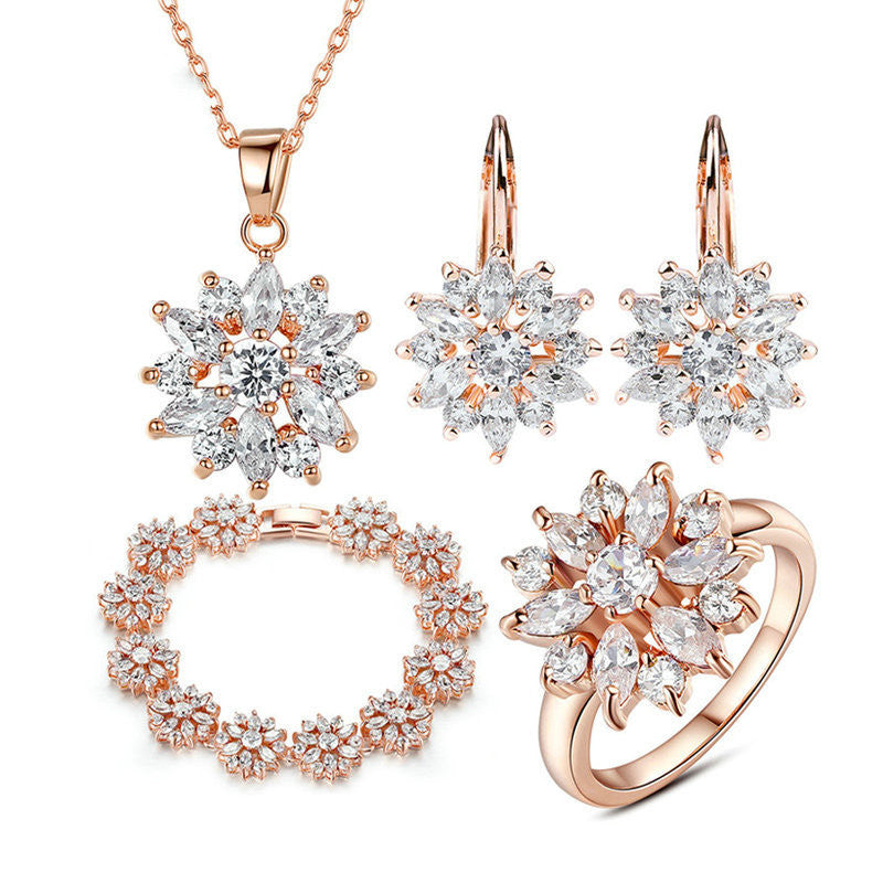 Champagne Flowery  Earrings