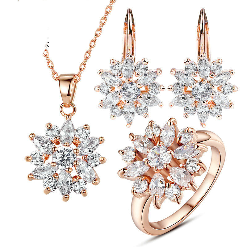 Champagne Flowery  Earrings