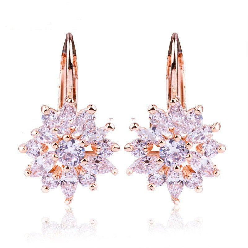 Champagne Flowery  Earrings