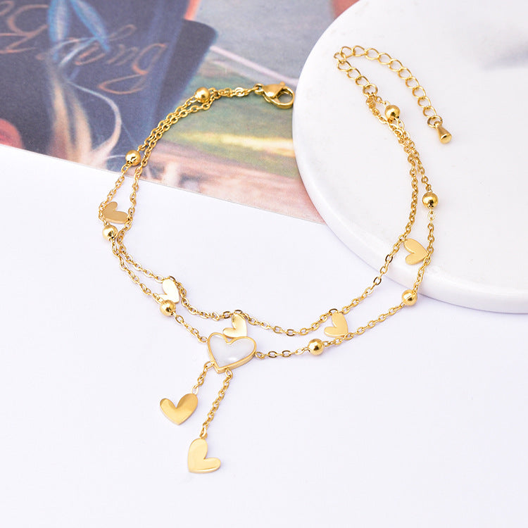 Tassel Titanium  Anklet