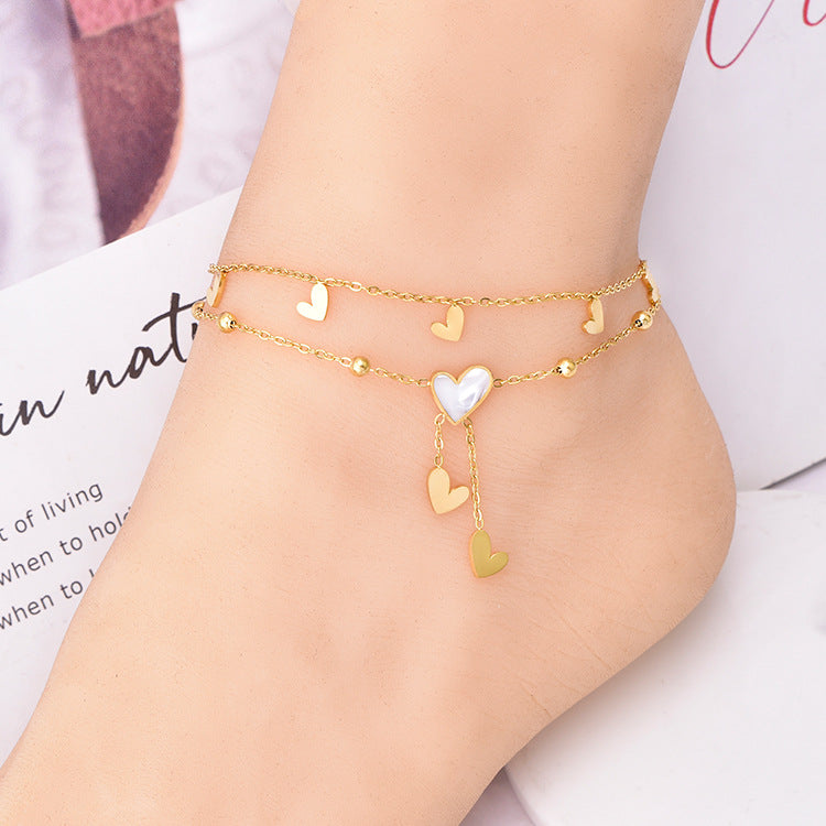 Tassel Titanium  Anklet