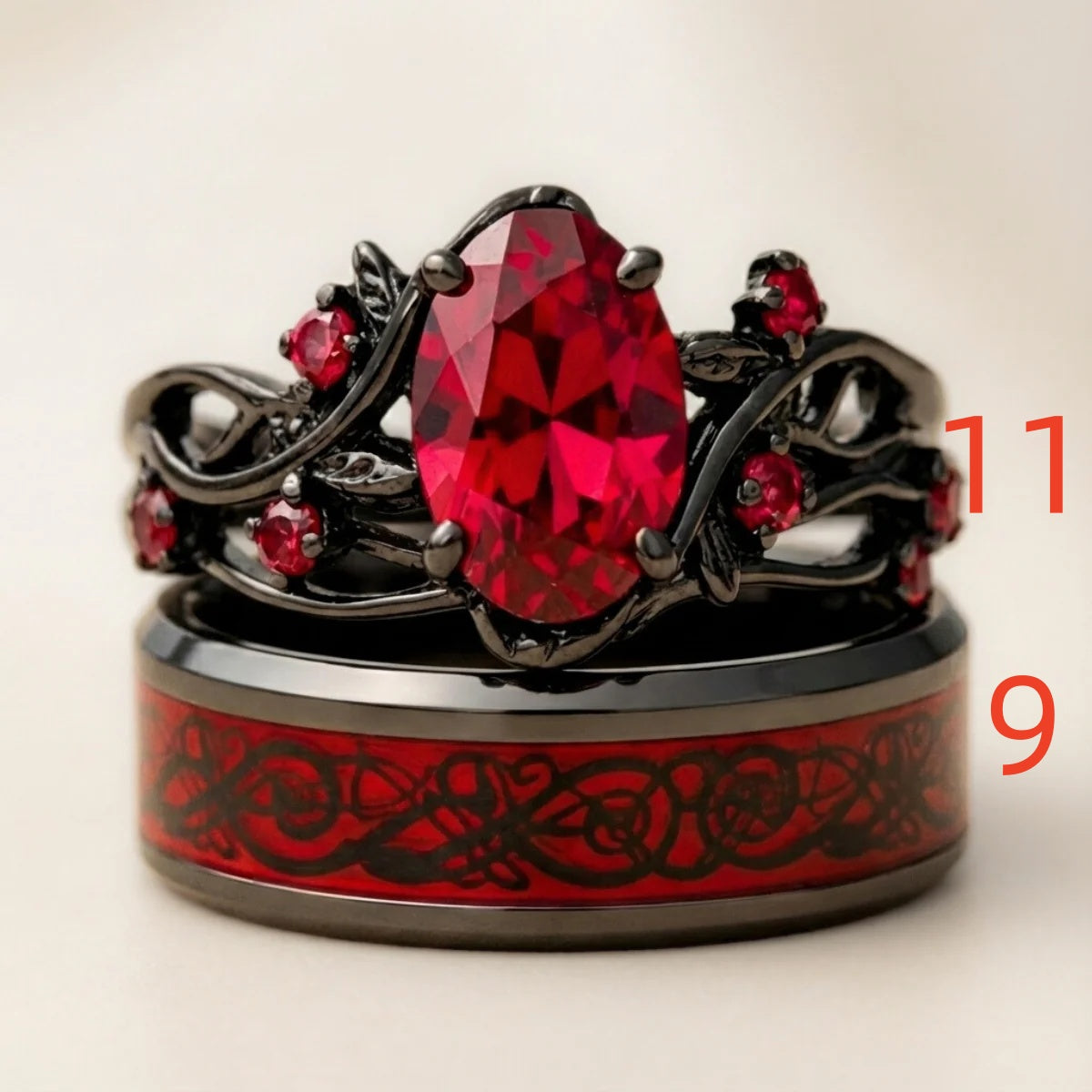 Rhinestone Ornament Rings