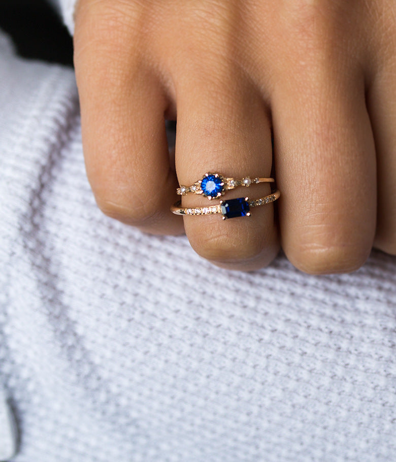 Sapphire Cross-border  Ring
